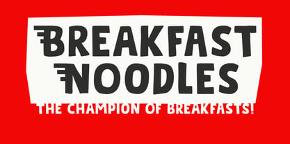 Breakfast Noodles Font Poster 1