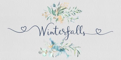 Winterfalls Font Poster 1