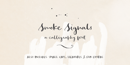 Smoke Signals Font Poster 1