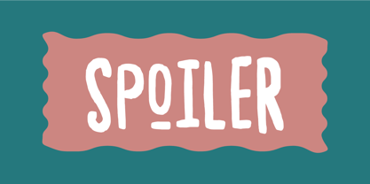 Spoiler Font Poster 1