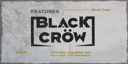 Black Crow Font Poster 3