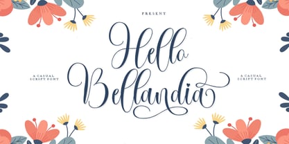Hello Bellandia Font Poster 1