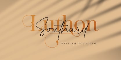 Luthon Southard Font Poster 1