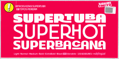 Supertuba Font Poster 1