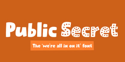 Public Secret Font Poster 1