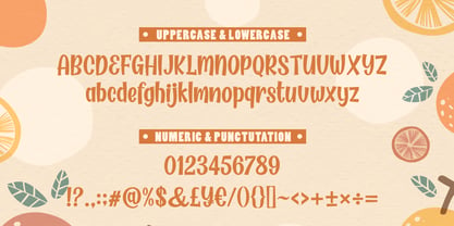 Fresh Orange Font Poster 6