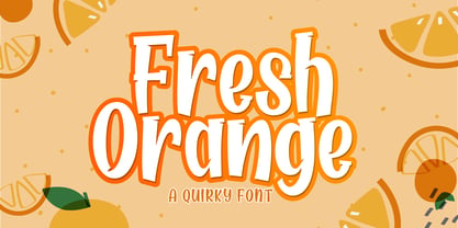 Fresh Orange Fuente Póster 1