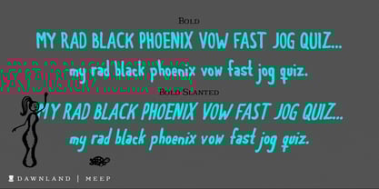 Meep Font Poster 4