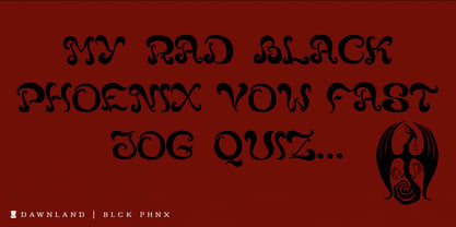 Blck Phnx Font Poster 2