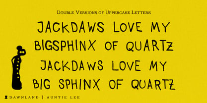 Auntie Lee Font Poster 3