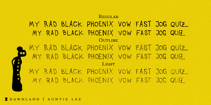 Auntie Lee Font Poster 2