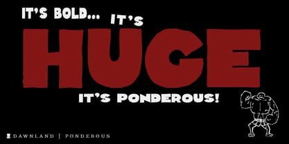 Ponderous Font Poster 1