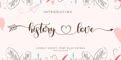 History Love Fuente Póster 1