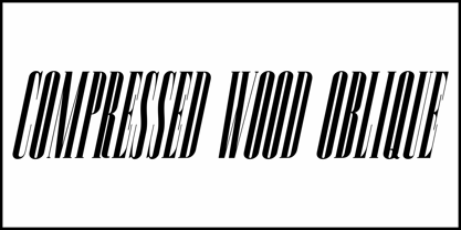 Compressed Wood JNL Font Poster 4