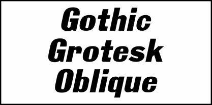Gothic Grotesk JNL Font Poster 4