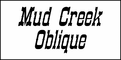 Mud Creek JNL Font Poster 4
