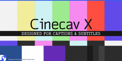 Cinecav X Font Poster 1