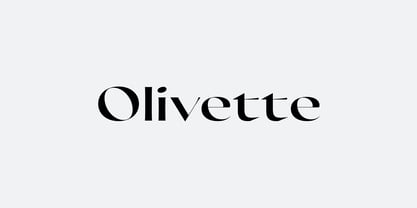 Olivette CF Font Poster 1