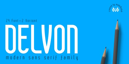 Delvon Family Font Poster 1
