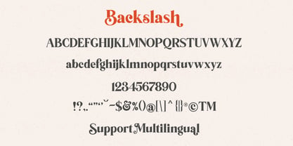 Backslash Font Poster 13