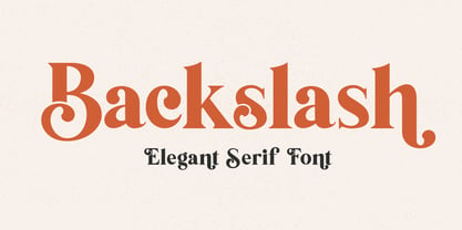 Backslash Font Poster 1