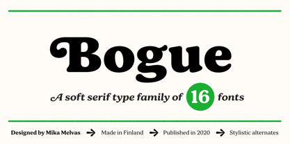 Bogue Font Poster 1