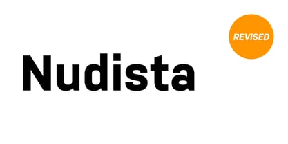 Nudista Font Poster 1