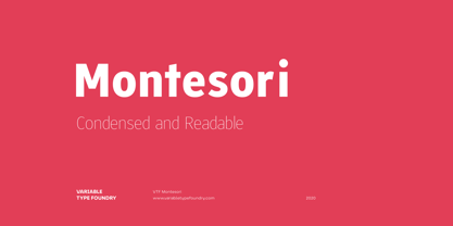 Montesori Font Poster 1