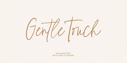 Gentle Touch Font Poster 1