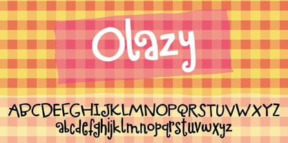 Olazy Font Poster 2