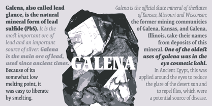 Galena Pro Condensed Fuente Póster 5