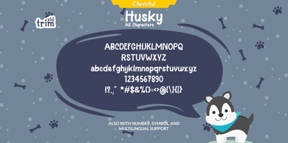 Husky Font Poster 6