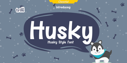 Husky Font Poster 1