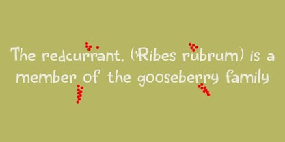 Redcurrant Font Poster 2