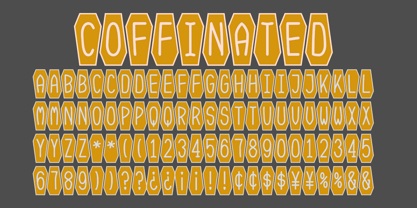 Coffinated Font Poster 3