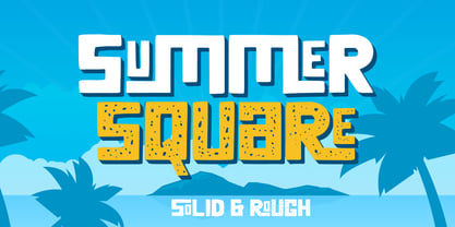 Summer Square Font Poster 1