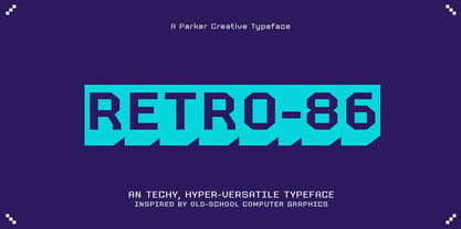 Retro 86 Font Poster 1