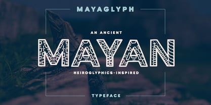 Mayaglyph Font Poster 1