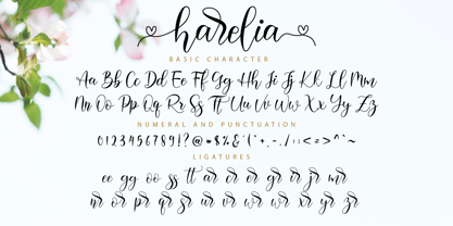 Harelia Font Poster 11