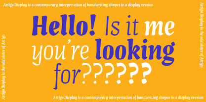 Artigo Display Font Poster 2