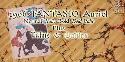 1906 Fantasio Auriol Font Poster 1