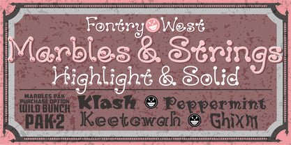 WILD2 Marbles & Strings Font Poster 3
