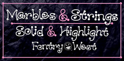WILD2 Marbles & Strings Font Poster 1