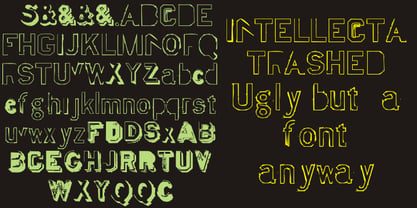 Intellecta Trashed Font Poster 1