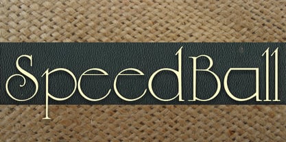 Speedball Font Poster 2
