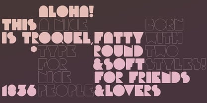 Troquel Font Poster 1