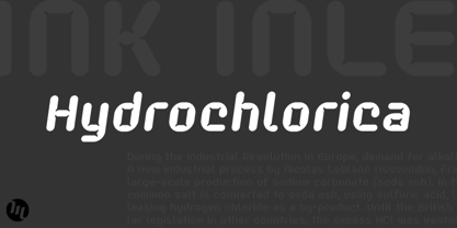 Hydrochlorica Font Poster 1