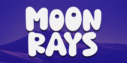Moon Rays Font Poster 1