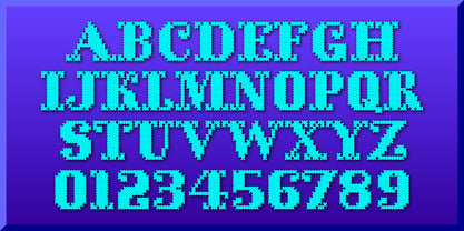 Cross Stitch Solid Font Poster 5