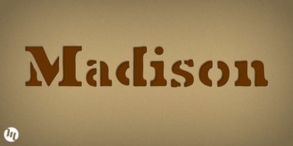 Madison Font Poster 2